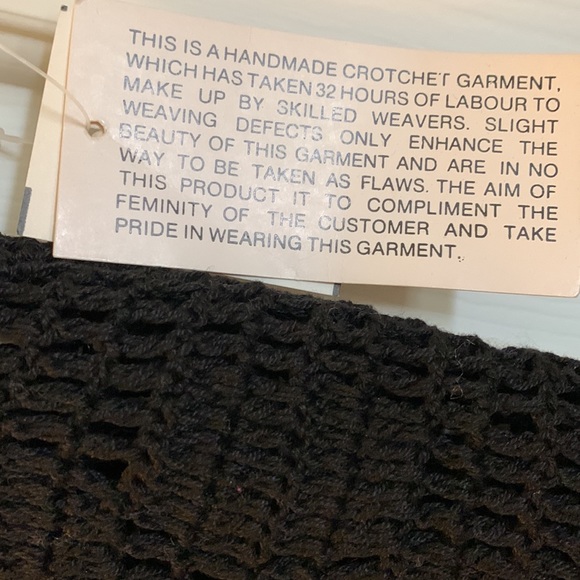 Hand crocheted Vest Size S NWT - Picture 5 of 11